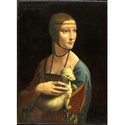 一只拥有雌性大猫的女人（塞西莉亚·加勒拉尼） 达芬奇（Leonardo da Vinci）油画定制
