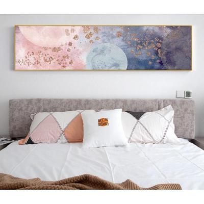 众星揽月手绘抽象油画床头装饰画卧室挂画主卧现代简约房间温馨抽象画