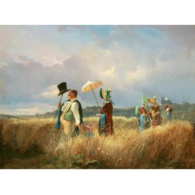 周日散步 （周日散步） 卡尔·斯皮茨维格 1841 大芬村 油画