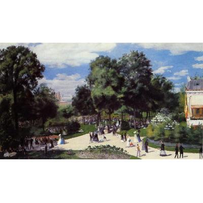 1867 年巴黎博览会期间的香榭丽舍大街 皮埃尔-奥古斯特·...