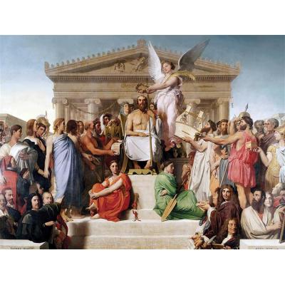 荷马的神化 让·奥古斯特·多米尼克·安格尔 高档人物油画