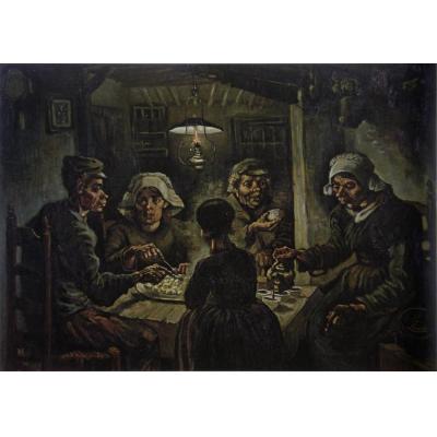 马铃薯食客 The Potato Eaters 梵高油画