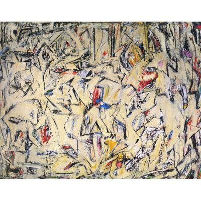 03表现主义抽象油画 创意油画 酒吧 会所 油画  WILLIAM DE KOONING