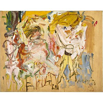 09表现主义抽象油画 创意油画 酒吧 会所 油画  WILLIAM DE KOONING