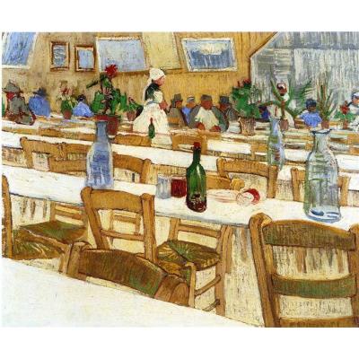 餐厅内部 文森特 - 梵高 手绘油画定制