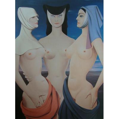 昂热之歌 费利克斯·拉比塞 超现实主义人体油画