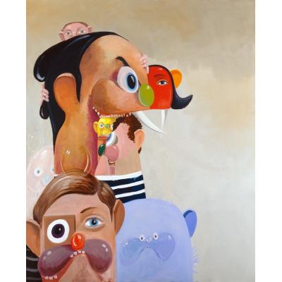 乔治·康多 George Condo 美国画家 立体主义油画