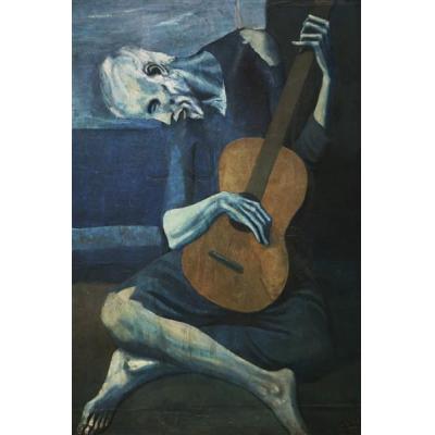 老盲人吉他手 巴勃罗毕加索 抽象油画