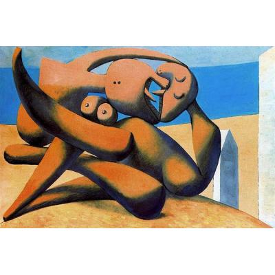 海边的人物 巴勃罗毕加索 抽象油画