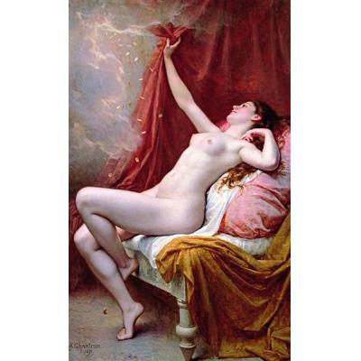 达那厄 亚历山大-雅克·尚特龙 人体油画 美女