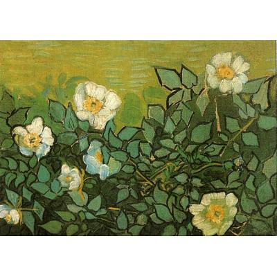 野玫瑰 文森特 - 梵高 花卉油画 餐厅油画