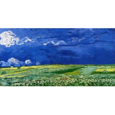 雷云下的麦田 文森特 - 梵高  欧美风格风景油画
