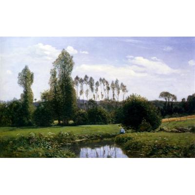 在 Rouelles Le Havre 查看 克劳德·莫奈  印象风景油画 大芬村名画临摹