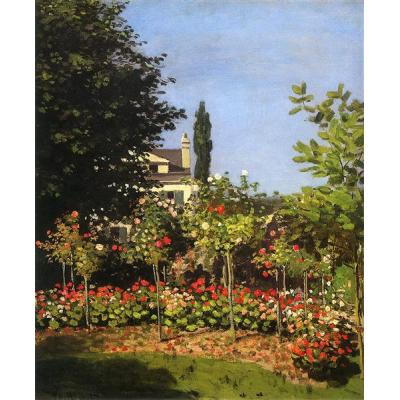 Sainte-Addresse 盛开的花园 克劳德·莫奈 印象花园景油画
