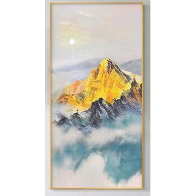 背靠金山油画 纯手绘油画 入户玄关走道客厅沙发背景墙挂画 现代简约油画