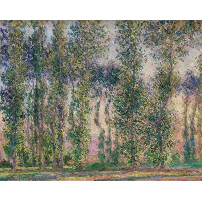 吉维尼的杨树 克劳德·莫奈  印象树林景油画  大芬村手绘油画 