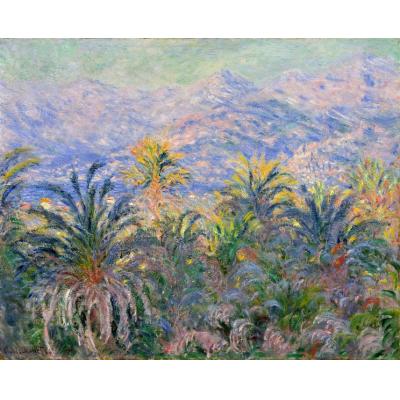 Bordighera 的棕榈树 克劳德·莫奈 大芬村手绘油画...