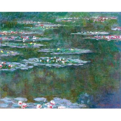 睡莲 克劳德·莫奈 大芬村世界名画临摹 客厅餐厅卧室油画 