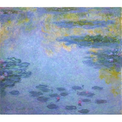睡莲 克劳德·莫奈 大芬村世界名画临摹 客厅餐厅卧室油画 