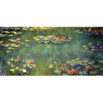 睡莲池 克劳德·莫奈  印象风格油画 客厅餐厅房间油画 