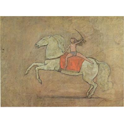 一个女骑士 巴勃罗毕加索 后现代油画  大芬村手绘油画