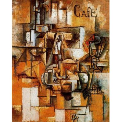 鸽子豆 巴勃罗毕加索 后现代风格油画 餐厅咖啡厅油画