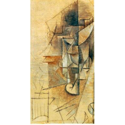 一杯 巴勃罗毕加索  后现代风格油画  大芬纯世界名画临摹