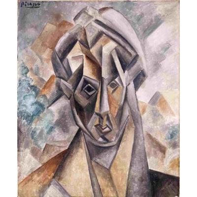 费尔南德·奥利维尔的肖像 巴勃罗毕加索  大芬村手绘油画 后现代装饰油画 