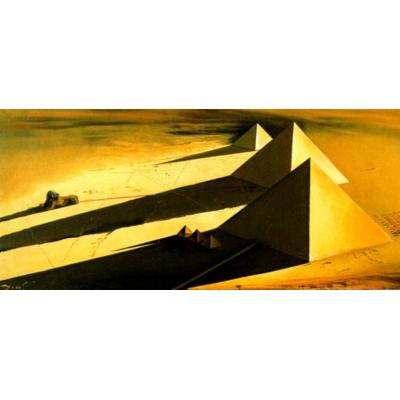 吉泽的金字塔和斯芬克斯 萨尔瓦多·达利 手绘油画定制