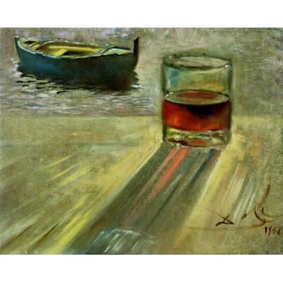 杯酒和船 萨尔瓦多·达利 大芬油画