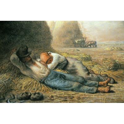 中午休息 让-弗朗索瓦·米勒 手绘油画