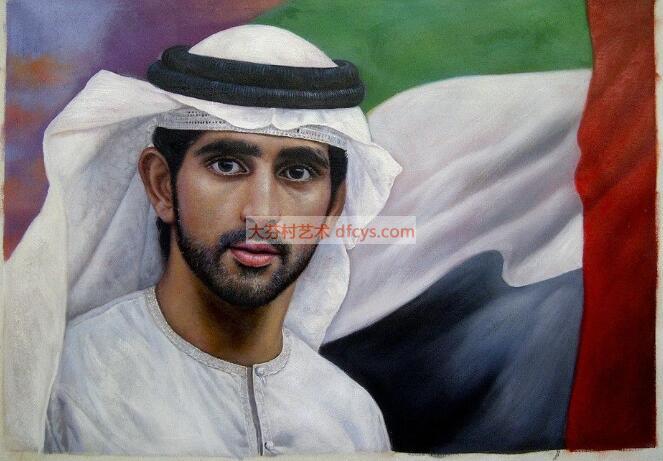 阿拉伯人物油画  大芬村 手绘油画 