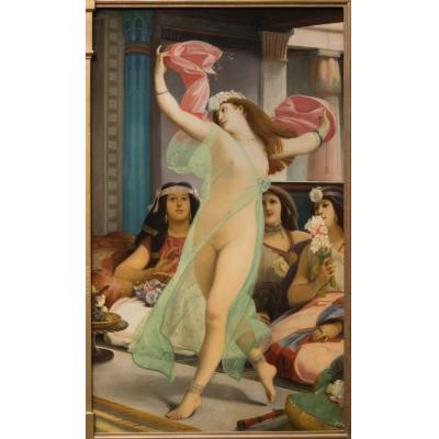 后宫的东方舞 (Oriental dancer in a harem) 让·朱尔斯·安托万·勒孔特·杜努伊 大芬村油画