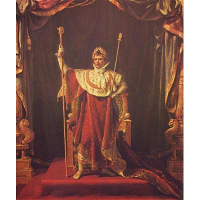 穿着帝国服装的拿破仑肖像 雅克-路易·大卫 手绘油画 大芬村