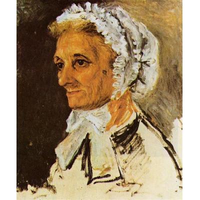 艺术家的母亲 皮埃尔-奥古斯特·雷诺阿 欧式人物画 大芬村油画定制