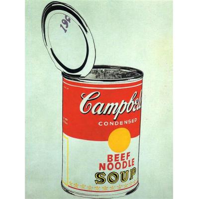 Big Campbell's Soup Can 19c（牛肉面） 安迪·沃霍尔 世界名画