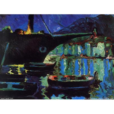 卡达克斯港（夜间） 萨尔瓦多·达利 手绘油画