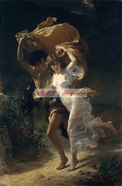 风暴 皮埃尔-奥古斯特·科特 日期： 1880 大芬油画