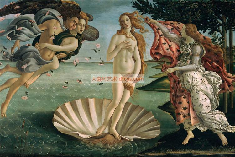 维纳斯的诞生 桑德罗·波提切利 世界名画前百幅  油画定制