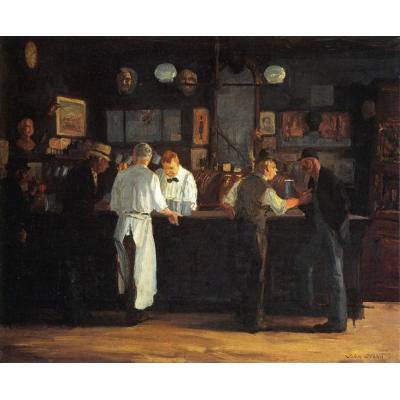 麦克索利酒吧 约翰法兰西斯隆 世界名画欣赏  大芬油画