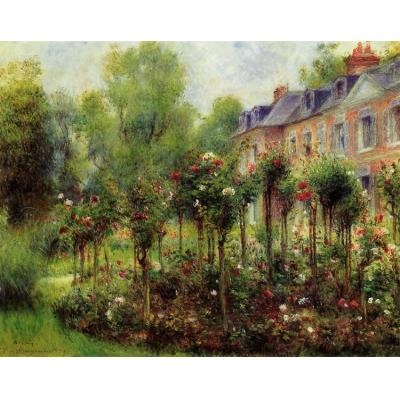 Wargemont 的玫瑰园 皮埃尔-奥古斯特·雷诺阿 大芬村油画  