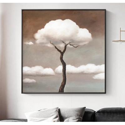 原创超现实主义油画、树和云抽象绘画 大芬村油画