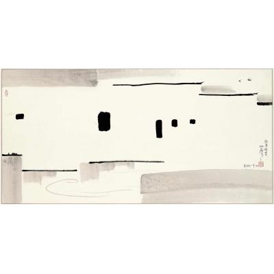 憶江南 1996 水墨紙本 69.5 x 138.5厘米 大芬村油画