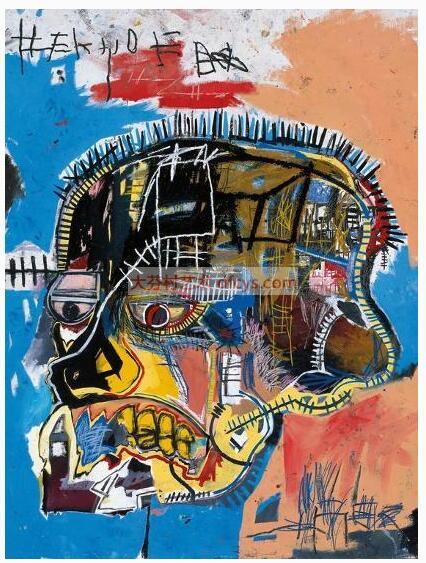 无题，1981 年（巴斯奇亚头骨） 让-米歇尔·巴斯奇亚 (Jean-Michel Basquiat) 大芬村油画