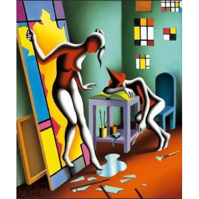 马克·科斯塔比  Mark Kostabi 大芬村油画