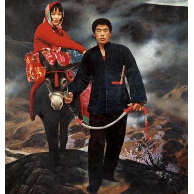 Wang Yidong 王沂东  中国人物油画 中国农村人物01