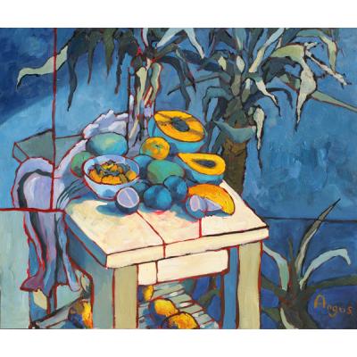 ANGUS WILSON - 2 号桌上的水果 大芬村油画 餐厅油画