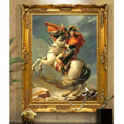 拿破仑客厅世界名画玄关定制 别墅油画 