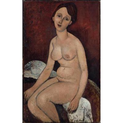 裸体坐着 阿梅代奥·莫迪利亚尼 人体油画 大芬村油画