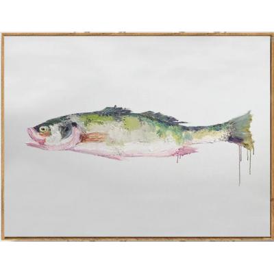鱼 油画  装饰画 现代风格